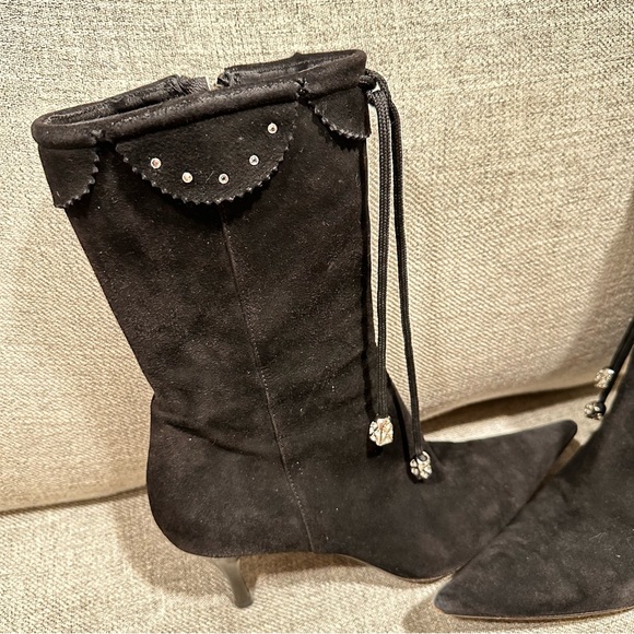 Sara Kent Suede Stiletto Boots! - Picture 6 of 11